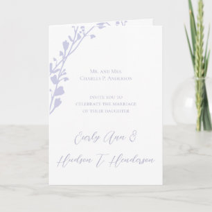 Invitation Mariage Chrétien Deux En Un Bi-Pli Mariage