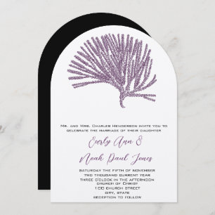 Invitation Mariage chrétien Plum Coral Mon âme Trouvé Celui