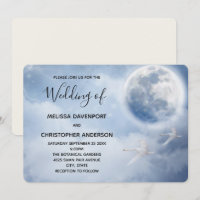 Mariage Ciel Bleu Magique avec des Cygnes Volants