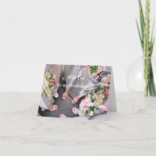 Invitation Mariage Circle-Be my Bridesmaid (Devant)
