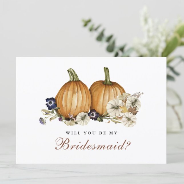 Invitation Mariage Citrouille Automne Serez-Vous Ma Femme D'A (Créateur téléchargé)