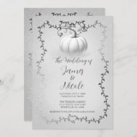 Mariage Citrouille Silver & White Storybook