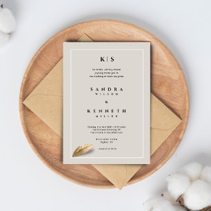 Invitation Mariage classique et élégant