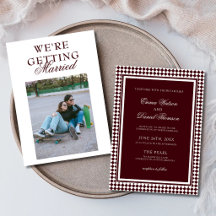 Mariage Classique Harlequin Bordure Photo de Maria