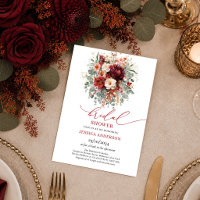 Mariage classique or burgundy floral rouge profond