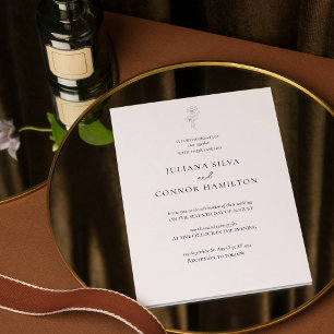 Invitation Mariage classique Vieux argent