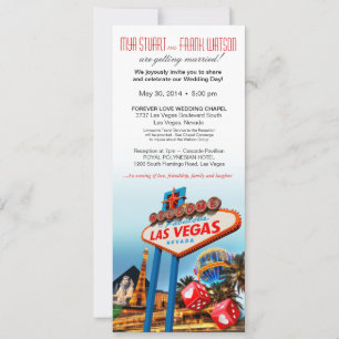 Invitation Mariage Collage de Las Vegas