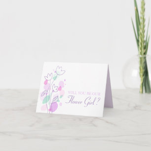Invitation Mariage confettis seras-tu notre petite fille aux