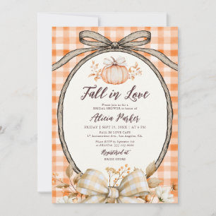 Invitation Mariage coquet de citrouille tomber amoureux showe