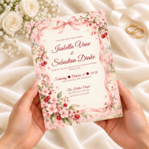Mariage Coquette à la Fleur de Cerisier Romantique