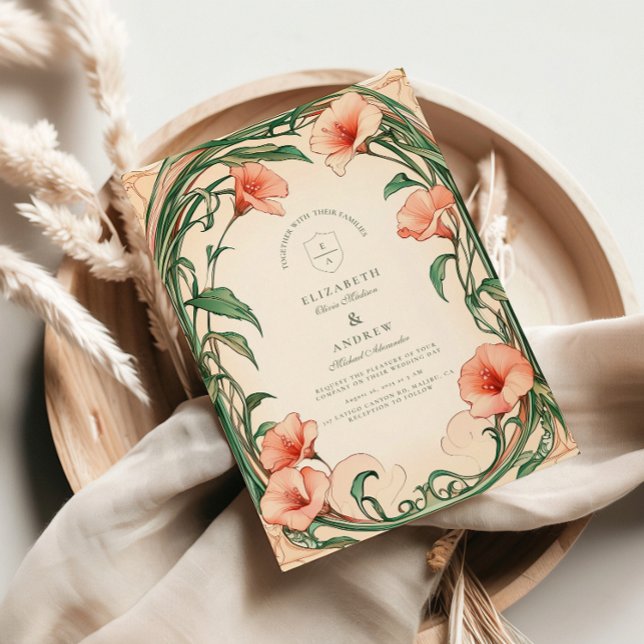 Invitation Mariage Coral Bloom (Créateur téléchargé)
