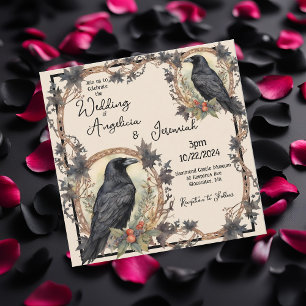 Invitation Mariage corbeau