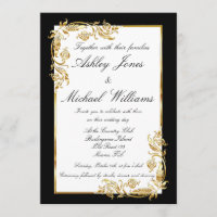 Mariage cordial d'Élégance dorée et blanche