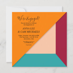 Invitation Mariage Coucher de Soleil Bijou