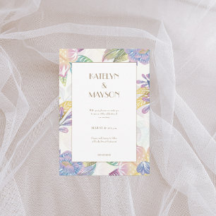 Invitation Mariage couleur aquarelle