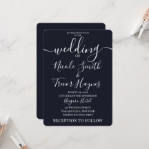 Mariage Couleur Uni Minimaliste Personnalisé