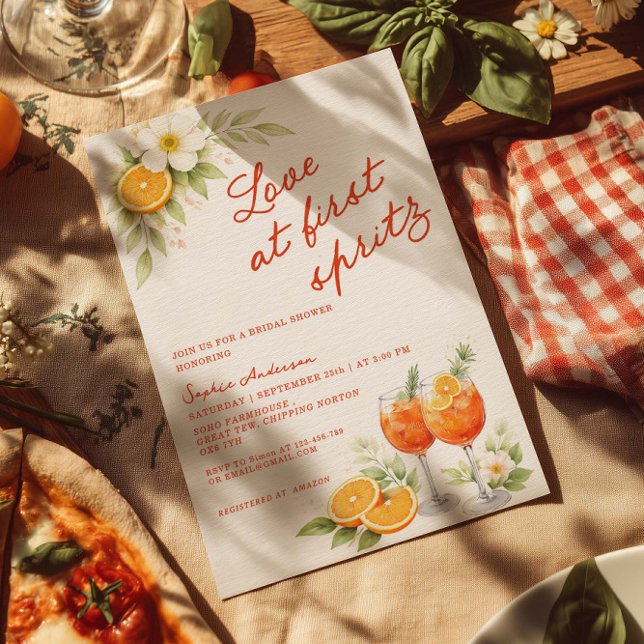 Invitation Mariage coup de foudre au Spritz (Créateur téléchargé)