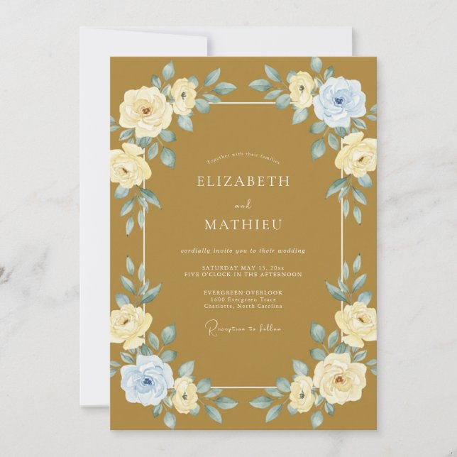 Invitation Mariage Couronne de Miel (Devant)