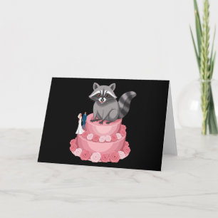 Invitation Mariage Crashing Raccoon Feral Felicitations