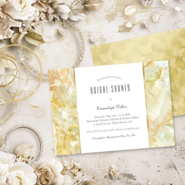 Invitation Mariage Crystal Champagne Burst (Créateur téléchargé)