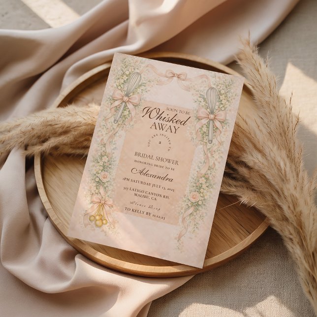 Invitation Mariage Cuisine Emportée par les Vents (Créateur téléchargé)