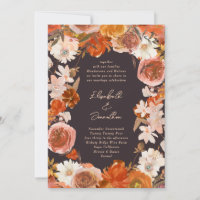 Mariage d'abondance de crème florale de minuit