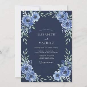 Invitation Mariage Dahlia de Minuit