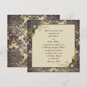 Invitation Mariage damassé