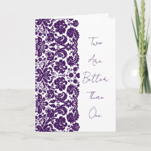 Invitation Mariage damassé Invitation-Écriture Chrétienne