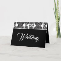 Mariage damassé victorienne baroque noir et blanc