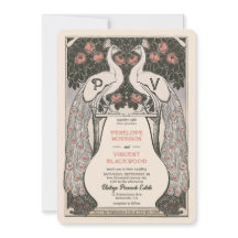 Mariage d'amour Peacock vintage
