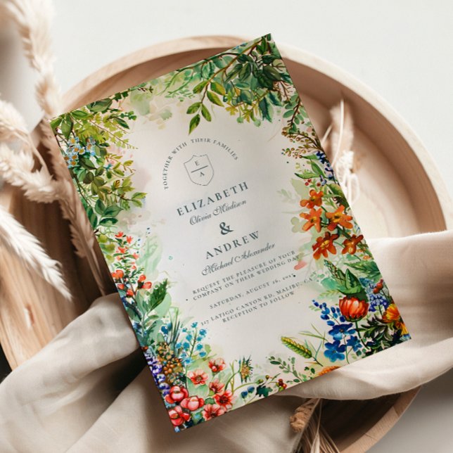 Invitation Mariage dans le jardin botanique lumineux (Créateur téléchargé)