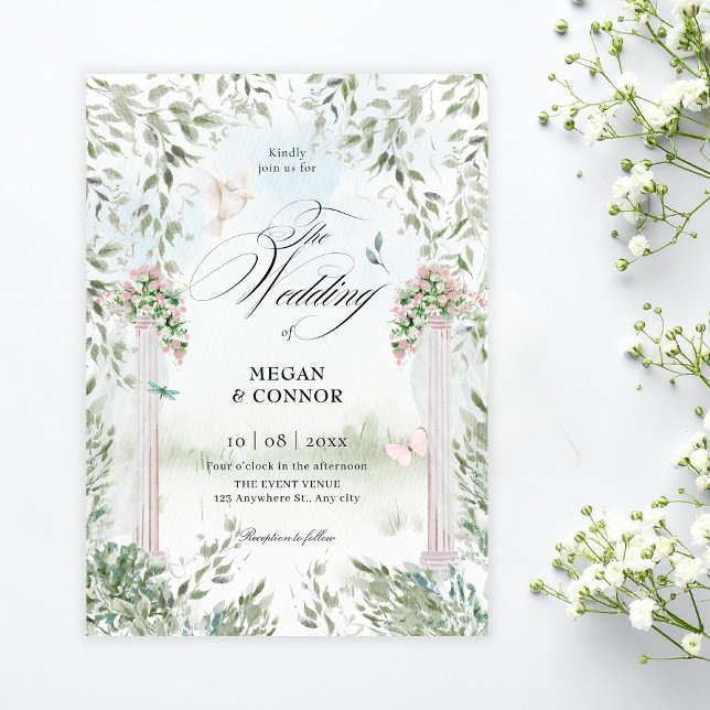 Invitation Mariage dans le jardin d'eau (Créateur téléchargé)