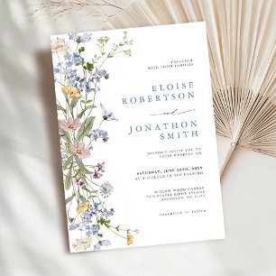 Invitation Mariage dans le jardin du Fleur sauvage de printem