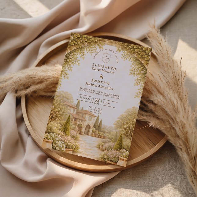 Invitation Mariage dans un domaine de jardin rustique (Créateur téléchargé)