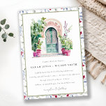 Invitation Mariage d'aquarelle de porte marocaine tropicale<br><div class="desc">Il est très facile de customiser,  avec vos données personnelles. Si vous avez besoin d'un autre produit correspondant ou de la personnalisation,  veuillez envoyer un message via Zazzle.</div>