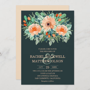 Invitation Mariage d'aquarelle florale