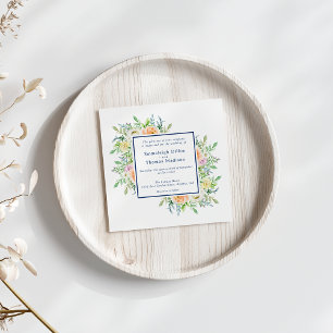 Invitation Mariage d'aquarelle Pastel Floral Garden