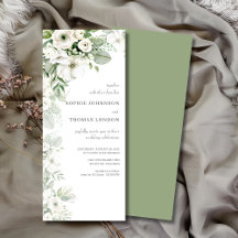 Mariage d'aquarelle vert pâle rose à 