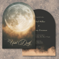 Mariage d'arc de Pleine lune sombre gothique