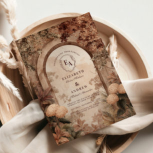 Invitation Mariage d'arche de vignoble romantique