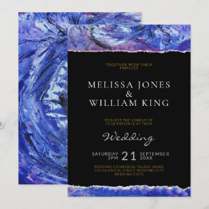 Invitation Mariage d'art noir