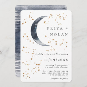 Invitation Mariage d'Astrologie d'or