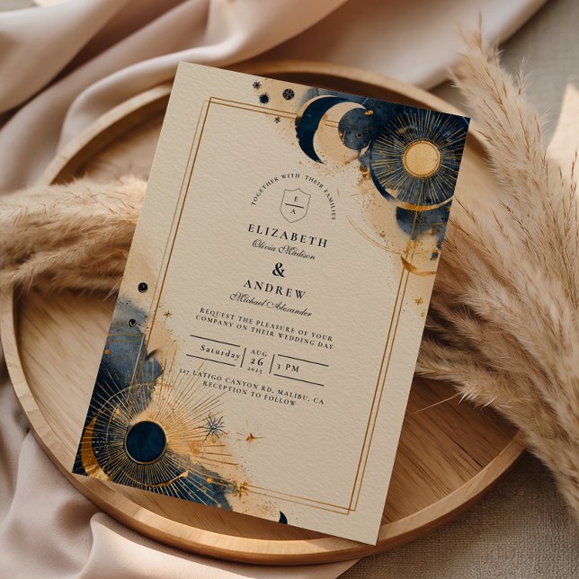 Invitation Mariage d'Astrologie Sombre (Créateur téléchargé)