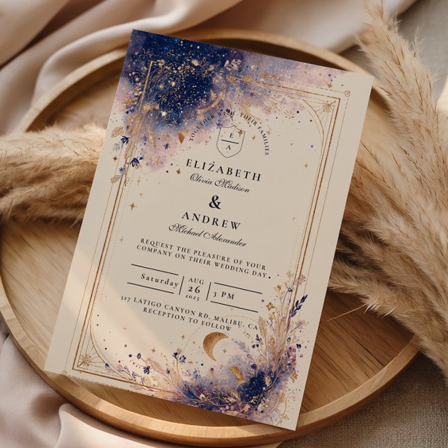 Invitation Mariage d'Astrologie Sombre (Créateur téléchargé)