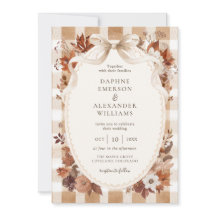 Mariage d'automne aux feuilles élégantes