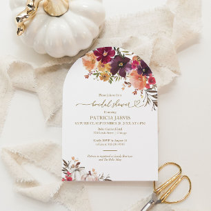 Invitation Mariage d'automne de citrouille