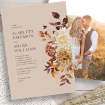 Mariage d'automne photo moderne