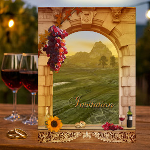 Invitation Mariage de automne du vignoble