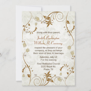 Invitation Mariage de automne élégante